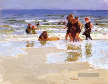  Impressionist Kunst - an der Küste Impressionist Strand Edward Henry Potthast